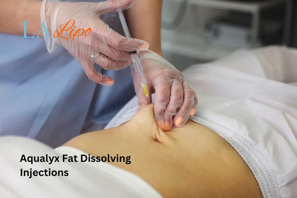 woman having fat dissolving injections Huddersfield in the stomach
