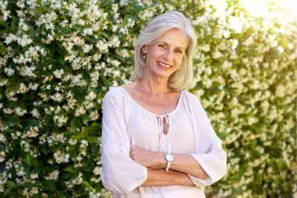 Older woman happy with urinary incontinence treatment Huddersfield