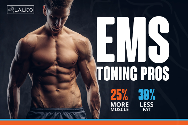 Image of man with sculpted stomach showing the fat loss and muscle gain of LA-EMS Body Sculpting Treatment Huddersfield
